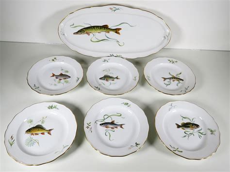 Fischplatte Und Speiseteller Meissen Um Porzellan Glas Und