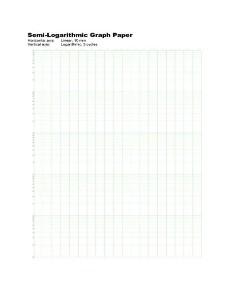 Semi Logarithmic Graph Paper With Axis Free Download