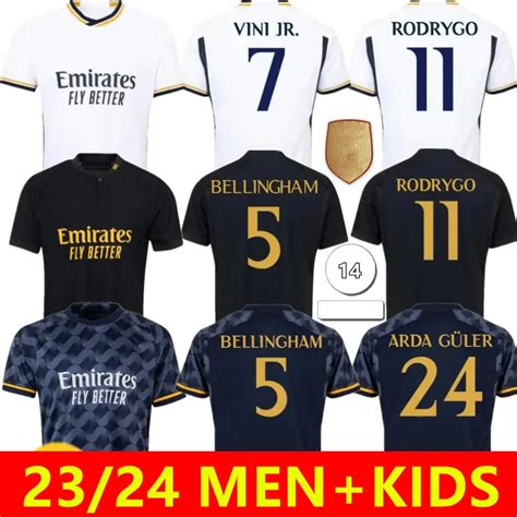 Real Madrid Bellingham Vini Jr Soccer Jerseys With Mbappe