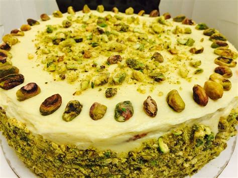 Pistachio Sans Rival Cake Layers Of Pistachio Dacquoise And French