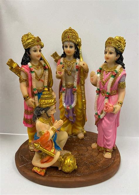 Buy Jeram Lord Ram Darbar Murti Rama Sita Laxman Hanuman God Statue