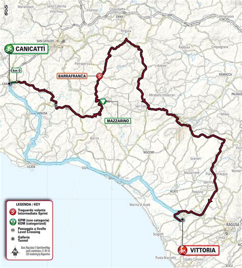 Tour de Sicile 2023 parcours et profils des étapes Videos de cyclisme