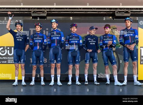 The Groupama FDJ Team From L To R Thibaut Pinot Rudy Molard Samuel