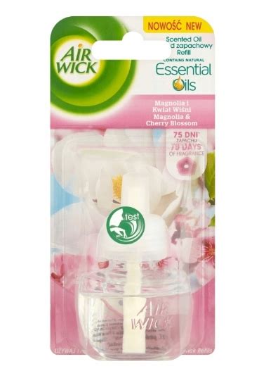 Air Wick Elektryczny Odświeżacz Powietrza Wiśnia i Magnolia Wkład 19 ml