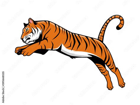 Cartoon Tiger Mascot Clipart