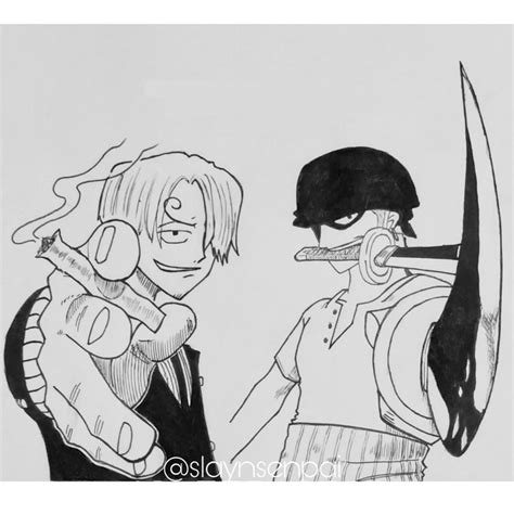 Zoro And Sanji Pre Time Skip Manga Art : r/OnePiece