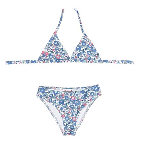 Elle Triangle Bikini Betsy B Made With Liberty Fabric Petit Crabe
