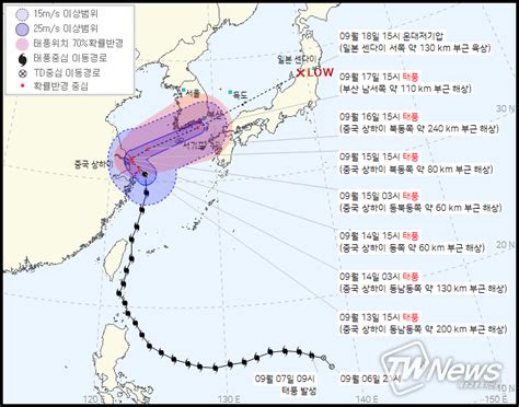 2021 14호태풍 찬투 실시간경로 제주도500mm물폭탄