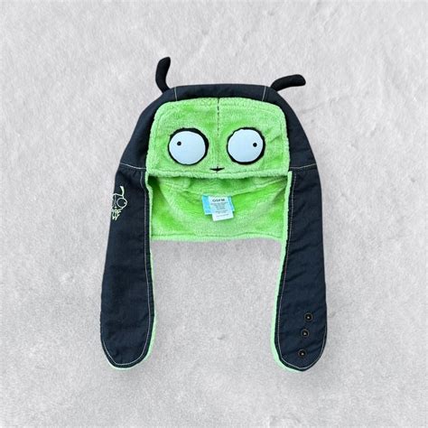 Invader Zim Gir Vintage Hot Topic Fuzzy Pilot Hat Depop Girly Hot Topic Women