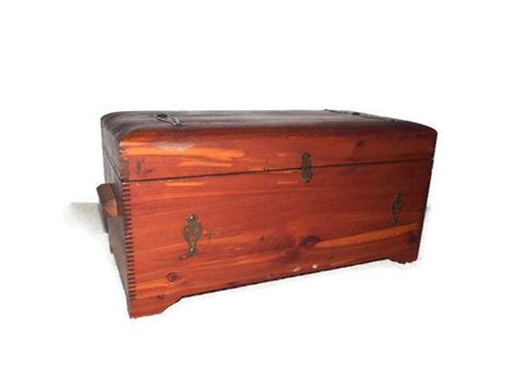 Vintage Small Cedar Chest With Dovetailed Corners