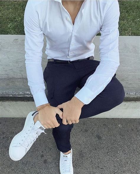 42 Sophisticated Semi Formal Outfit Ideas For Men With White Sneakers Ropa Moderna Hombre