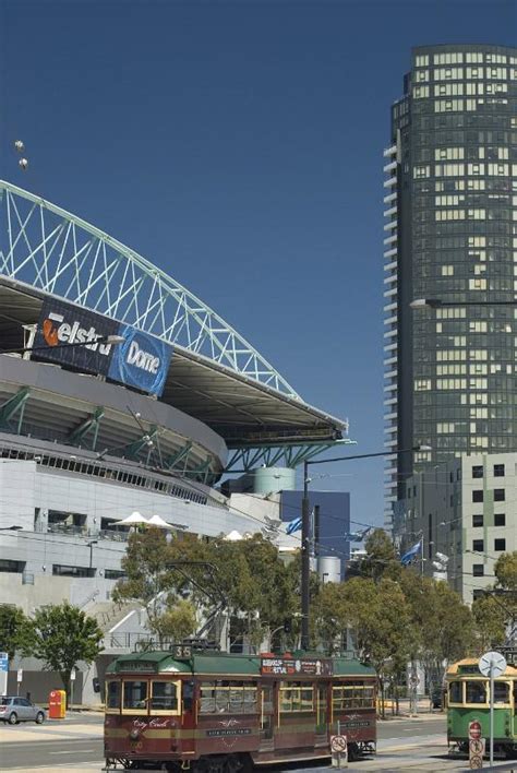 stock photo  melbourne telstra stadium  city photoeverywhere