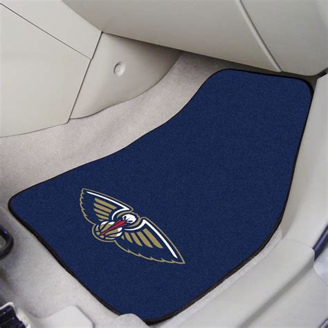 Challenger Carpet Front Floor Mats With New Orleans Pelicans Logo Navy