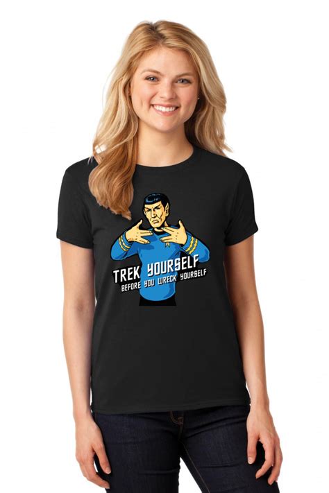 Star Trek Mr Spock Vulcan Trek Yourself Before You Wreck Yourself T Shirt