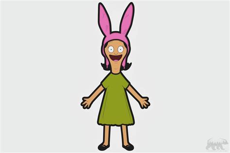 Louise Belcher Layered Design For Cutting Lasercraftum