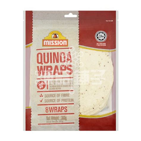 MISSION QUINOA WRAPS 8 360G Frozen Food Best Priced Quality