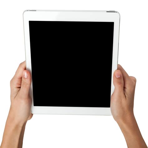 Mockup Hand Holding Tablet Transparent Png Png Mart