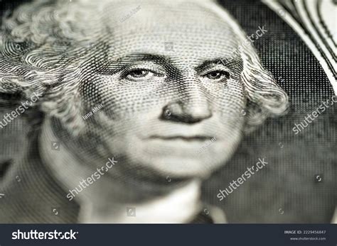 Close George Washington On 1 Dollar Stock Photo 2229456847 | Shutterstock