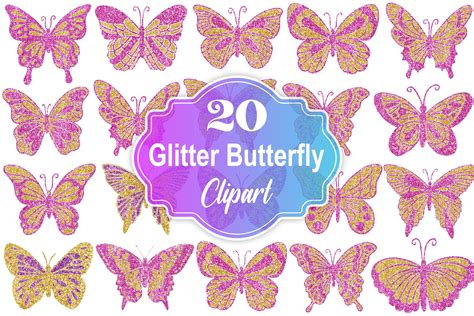 Glitter Butterfly Graphic By Forhadx5 · Creative Fabrica