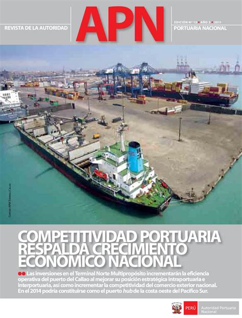 Revista De La Autoridad Portuaria Nacional N By Jimmy Moscoso