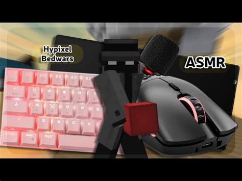 Solo Bedwars Keyboard Mouse ASMR Sounds Hypixel BedWars YouTube