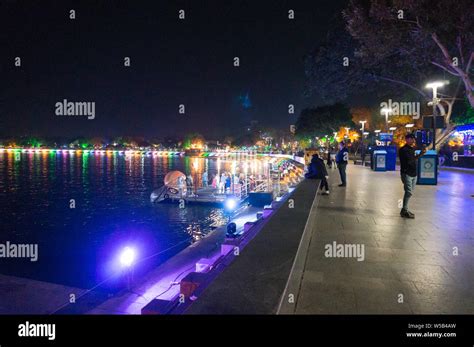 Ahmedabad Gujarat India Circa 2018 People Sitting On The Circular