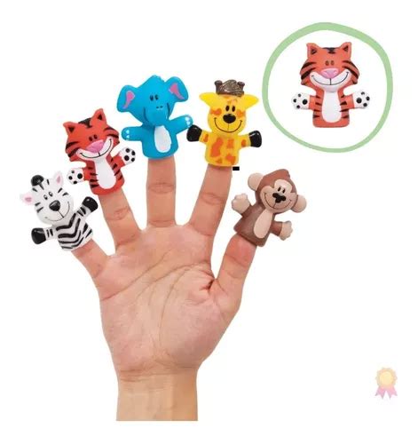 Dedoches Fantoche De Dedo Animais Miniaturas Bichinho 5peças MercadoLivre