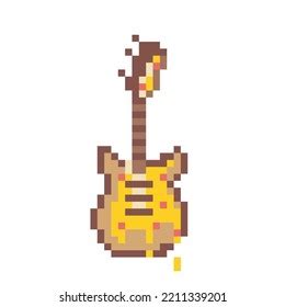 Guitar Pixel Art Stock Photos And Pictures Images Shutterstock