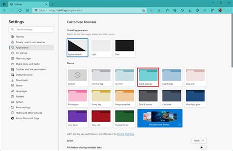 How To Set Different Theme And Color On Microsoft Edge Pureinfotech