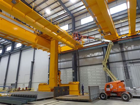 Installation Of 87 Ft Span 90000 Lb Capacity Overhead Stacker Crane