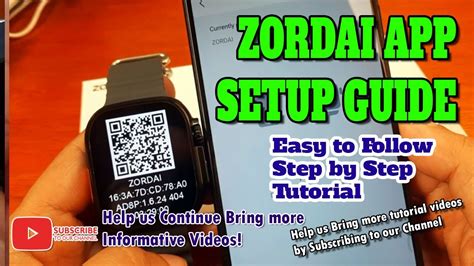 How To Connect Zordai App To Zd Ultra Pro Smartwatch Youtube