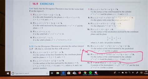 Solved Exercises Verify That The Divergence Theorem Chegg