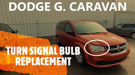 Dodge Grand Caravan FRONT TURN SIGNAL LIGHT BULB REPLACEMENT