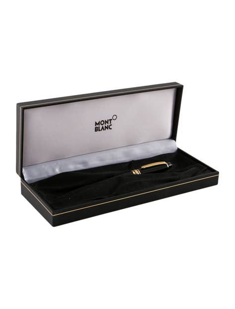 Montblanc Engraved Fountain Pen - Black Pens & Pencils, Accessories ...