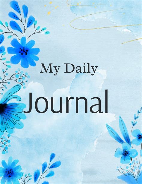 Blue Watercolor Floral Cover Journal - Etsy