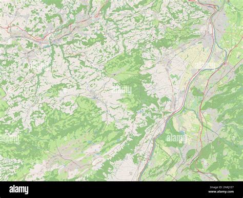 Appenzell Innerrhoden, canton of Switzerland. Open Street Map Stock ...