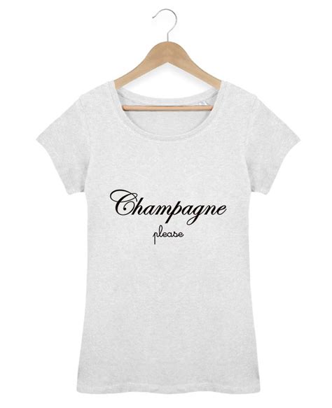 T Shirt Essentiel Stella Jazzer Champagne Please Cadeau Chemise T