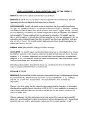 Oswald V Allen Docx Case Brief Worksheet Title Of Case Oswald V