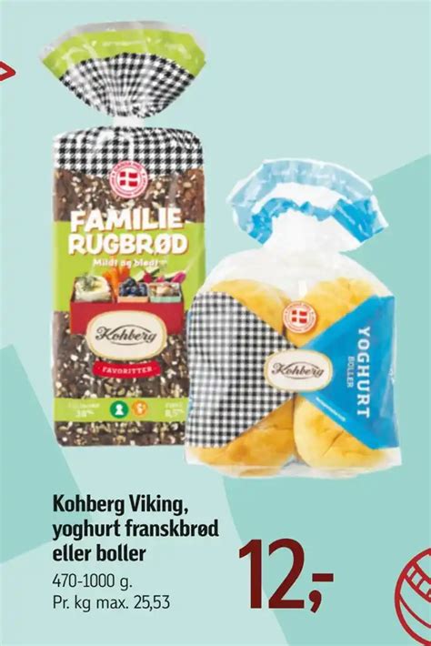 Kohberg Viking Yoghurt Franskbr D Eller Boller Tilbud Hos F Tex