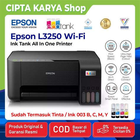 Jual Jual Printer Epson L3150 Ecotank Wifi Printer All In One Resmi Murah Shopee Indonesia