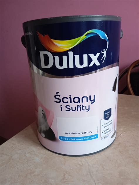 Farba Dulux 5L lateksowa matowa kolor subtelny wrzosowy Ruda Śląska