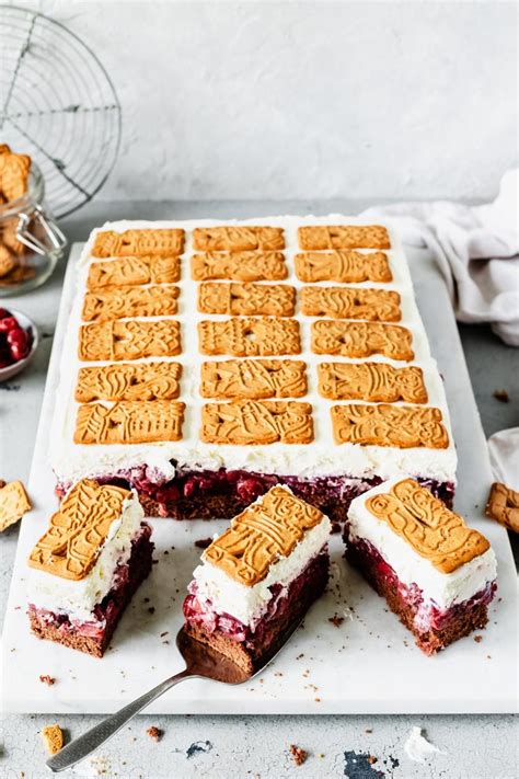 Spekulatius Kuchen Einfach Vom Blech Mit Kirschen Artofit