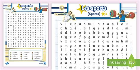 French Sports Word Search Twinkl Resource Twinkl