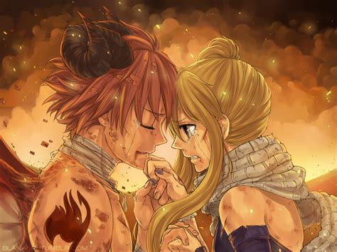 Papel De Parede Para Celular Anime Fairy Tail Lucy Heartfilia Natsu