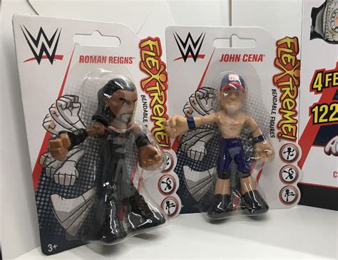 Wwe Mattel Flextreme 4 Bendable Wrestling Figures X4 And Inflatable