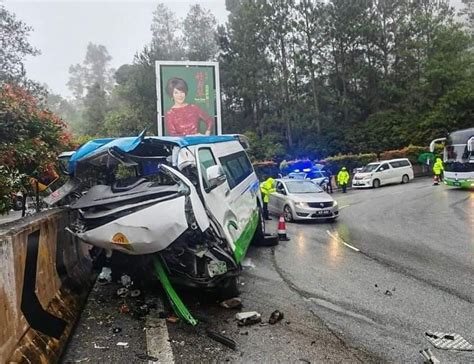 Van Terbabas Ketika Turun Dari Genting Highlands Mangsa Maut Meningkat