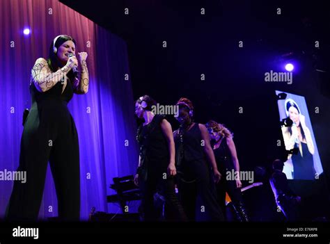 Italian Pop Singer Songwriter Laura Pausini Performs Live At James L Knight Center Featuring