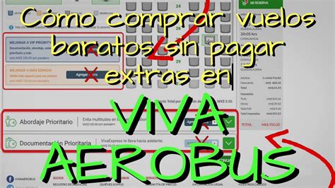 Cómo comprar vuelos baratos en VivaAerobus sin pagar cargos extras