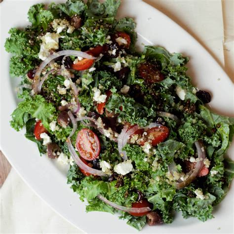 Kale and Quinoa Salad with Balsamic Dressing - Delicious by Design