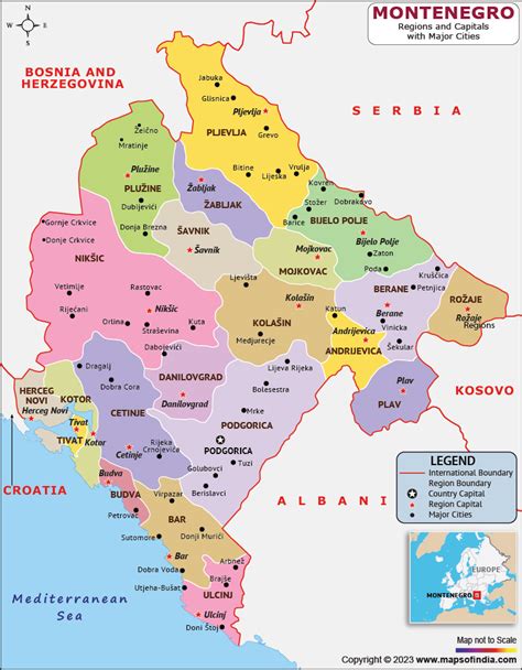 Montenegro Map 